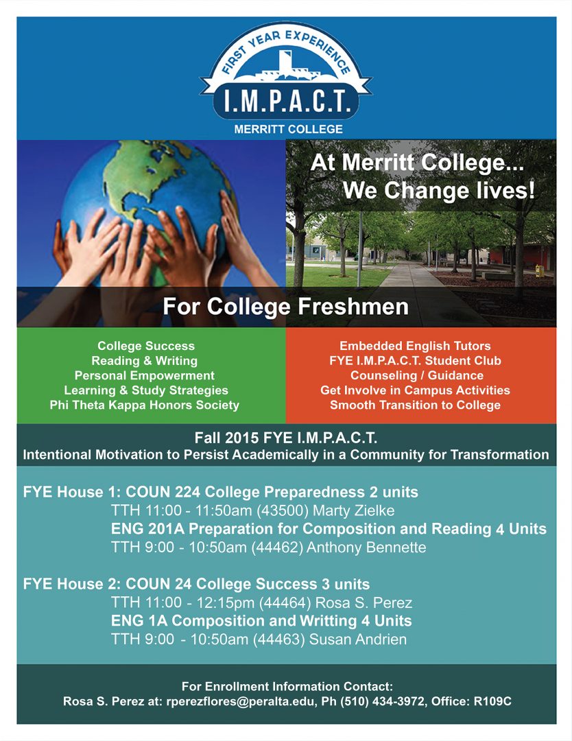 FirstYear Experience (FYE) Will Help Students Ease Into Community