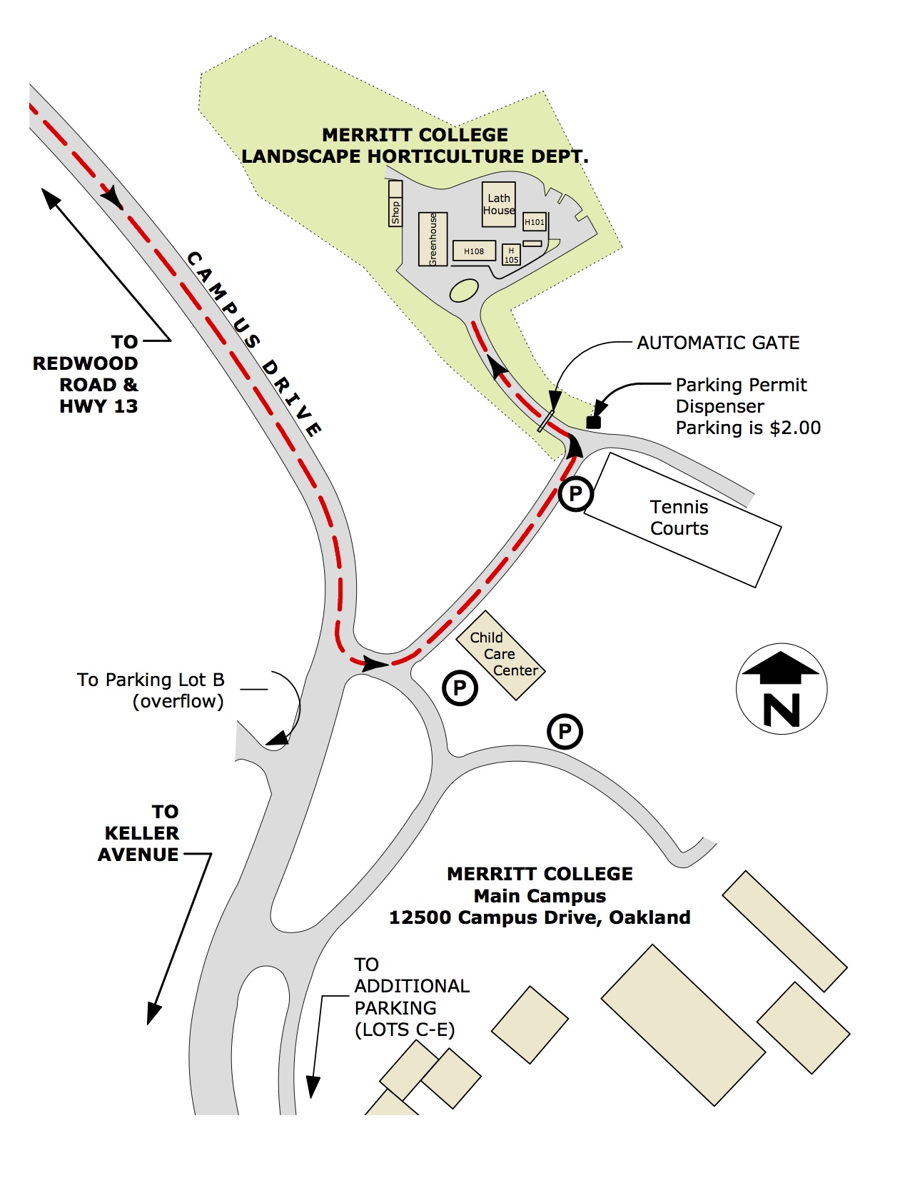 Laney College Campus Map